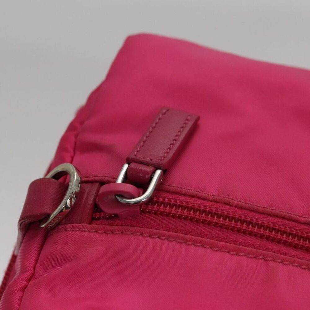 Prada Tessuto Pink Synthetic Handbag (Pre-Owned) - Picture 11 of 16